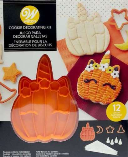 Unicorn Pumpkin Halloween Cookie Decorating Kit - Click Image to Close